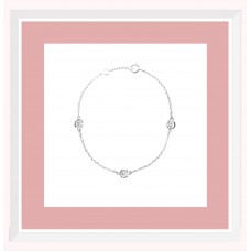 9543 Sterling Silver Diamond by the Yard Bracelet