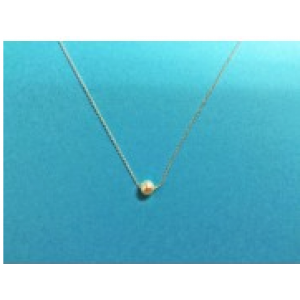 9502 4mm Round Pearl w/Cable Chain 
