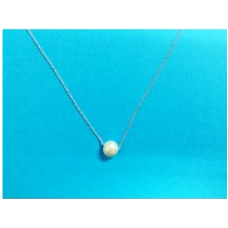 9503 6mm Round Pearl w/Cable Chain 