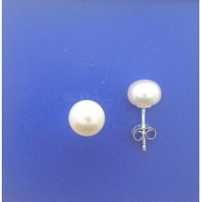 1433S Fresh Water Pearl Stud Earrings 8mm S/S